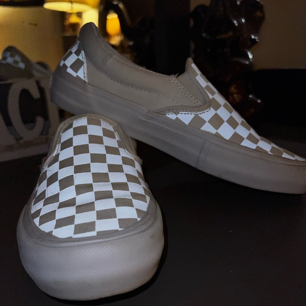 Vans Reflective White Slip Ons